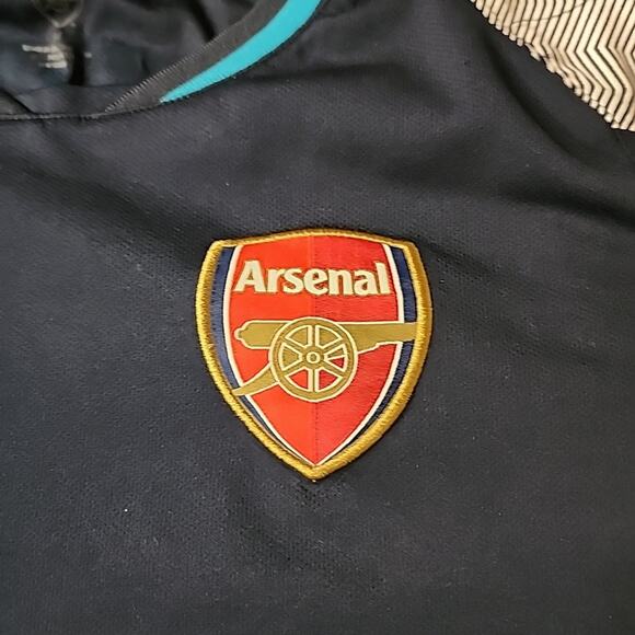 Arsenal London Soccer Jersey FC Football Club Blue Shirt Mens M - Picture 2 of 3